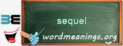 WordMeaning blackboard for sequel